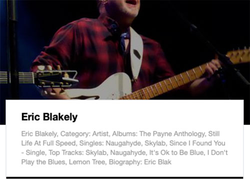 Eric Blakely on spotify